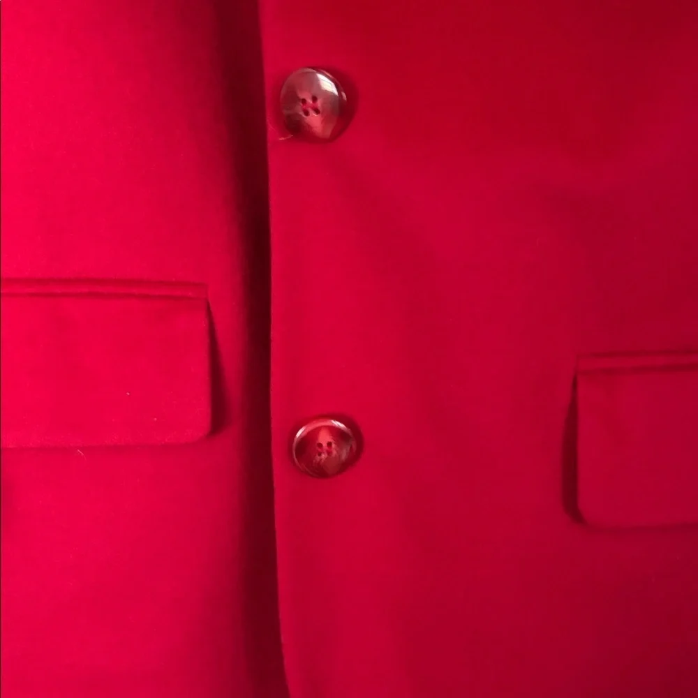 Vintage VALERIE STEVENS Wool & Cashmere Blend Long Boxy Blazer, Size 12 - Picture 10 of 10